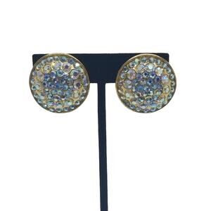 Rhinestone Clip Earrings